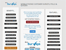 Tablet Screenshot of micro-surveys.com